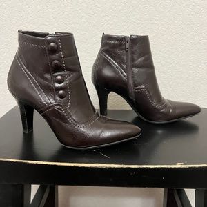 Franco Sarto Leather Booties